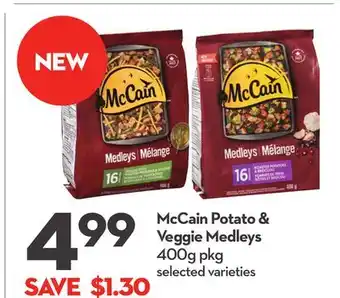 Longo's McCain Potato & Veggie Medleys offer