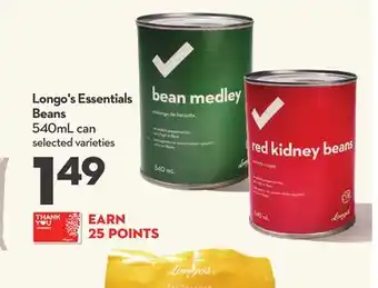 Longo's Longo's Essentials Beans offer
