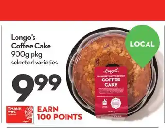 Longo's Longo's Coffee Cake offer