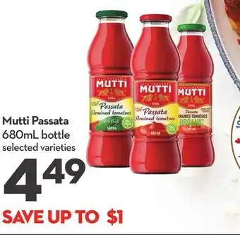 Longo's Mutti Passata offer