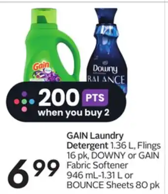 Sobeys GAIN Laundry Detergent offer