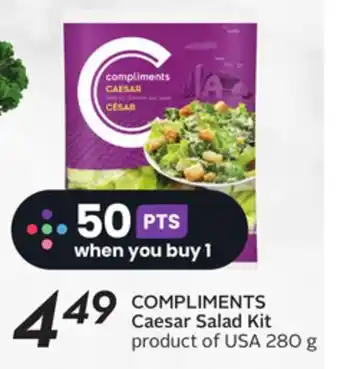Sobeys COMPLIMENTS Caesar Salad Kit offer