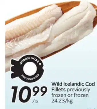 Sobeys Wild Icelandic Cod Fillets offer