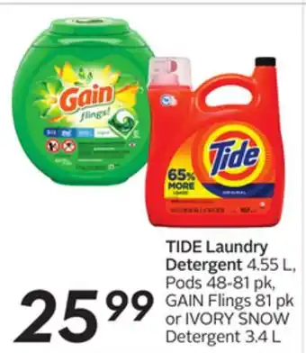 Sobeys TIDE Laundry Detergent offer