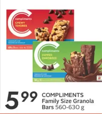 Sobeys COMPLIMENTS Family Size Granola Bars offer