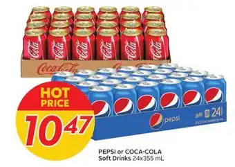 Sobeys PEPSI or COCA-COLA Soft Drinks offer