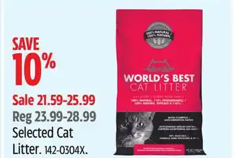 Canadian Tire World's Best Cat Litter Selected Cat Litter offer