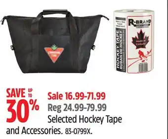 Canadian Tire Selected Sherwood Hockey Tape and Accessories offer