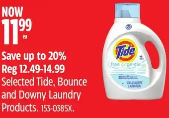 Canadian Tire Selected Tide, Bounce and Downy Laundry Products offer