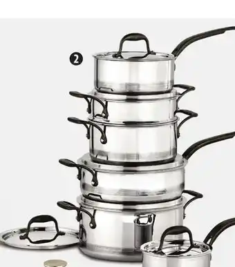 Canadian Tire Lagostina 7-Ply Stainless-Steel Cookset offer