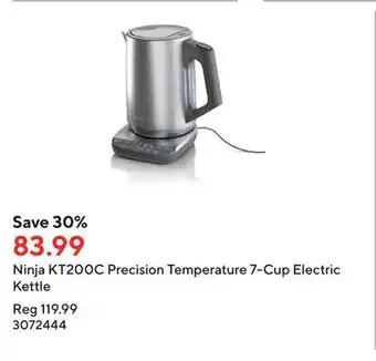 Staples Ninja KT200C Precision Temperature 7-Cup Electric Kettle offer