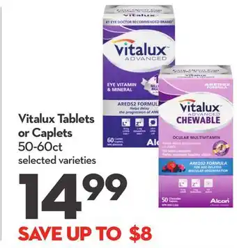 Longo's Vitalux Tablets or Caplets offer