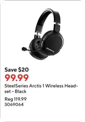 Staples SteelSeries Arctis 1 Wireless Headset - Black offer