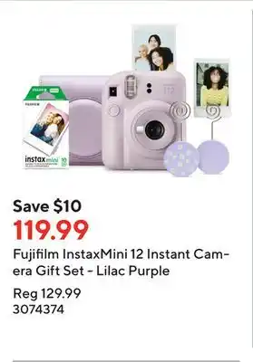 Staples Fujifilm InstaxMini 12 Instant Camera Gift Set - Lilac Purple offer
