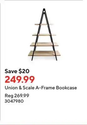Staples Union & Scale A-Frame Bookcase offer