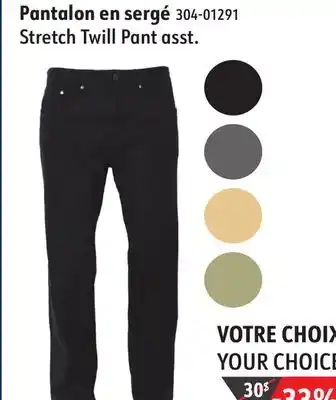Sushi Shop Stretch Twill Pant offer