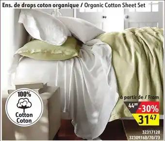 Hart Organic Cotton Sheet Set offer