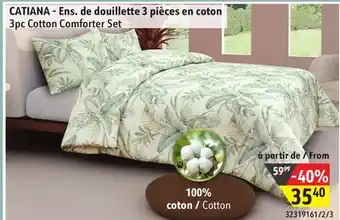 Sushi Shop CATIANA - 3pc Cotton Comforter Set offer