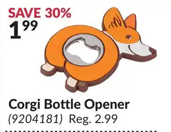 Princess Auto Corgi Bottle Opener offer