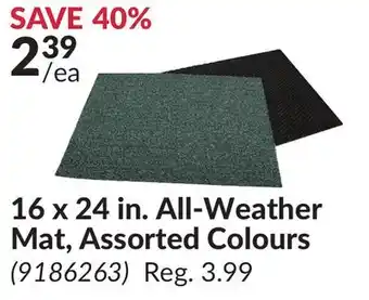 Princess Auto 16 x 24 in. All-Weather Mat, Assorted Colours offer