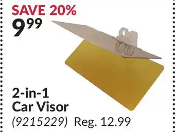 Princess Auto 2-in-1 Car Visor offer