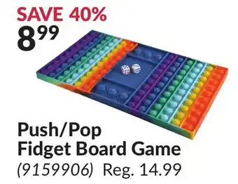 Princess Auto Push/Pop Fidget Board Game offer