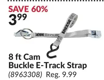 Princess Auto 8 ft Cam Buckle E-Track Strap offer