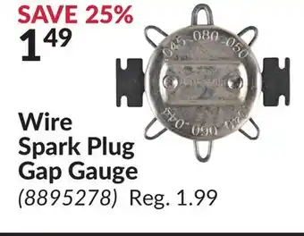 Princess Auto Wire Spark Plug Gap Gauge offer