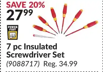Princess Auto 7 pc Insulated Screwdriver Set offer