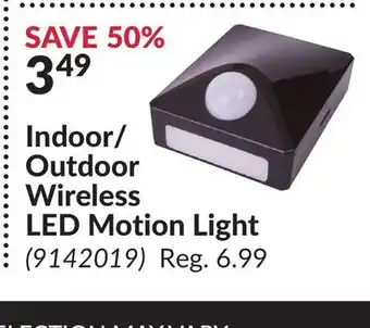 Princess Auto Indoor/ Outdoor Wireless LED Motion Light offer