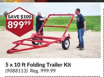 Princess Auto 5 x 10 ft Folding Trailer Kit offer