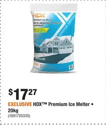 Home Depot EXCLUSIVE HDX Premium Ice Melter • 20kg offer