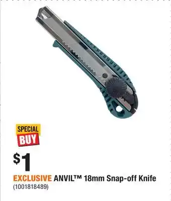 Home Depot EXCLUSIVE ANVIL 18mm Snap-off Knife offer