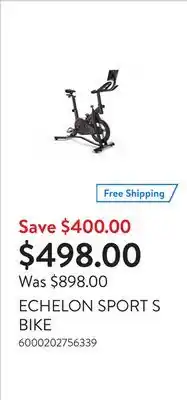 Walmart ECHELON SPORT S BIKE offer