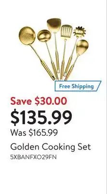 Walmart Golden Cooking Set offer