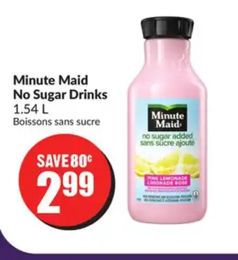 Chalo FreshCo Minute Maid No Sugar Drinks 1.54 L offer
