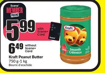 Chalo FreshCo Kraft Peanut Butter 750-1 kg offer