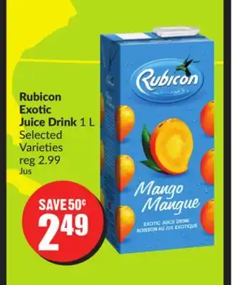 Chalo FreshCo Rubicon Exotic Juice Drink 1 L Selected Varieties offer
