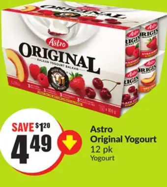 Chalo FreshCo Astro Original Yogourt 12 pk offer