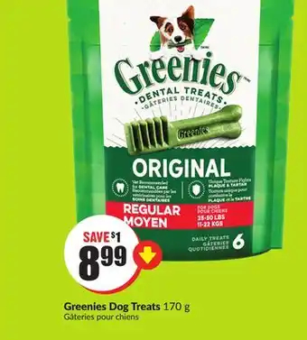 FreshCo Greenies Dog Treats 170g offer