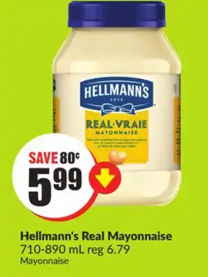 FreshCo Hellmann's Real Mayonnaise 710-890 mL offer