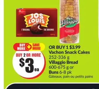FreshCo Vachon Snack Cakes 252-336 g Villaggio Bread offer