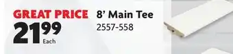 Home Hardware 8' Main Tee offer