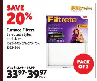 Home Hardware Furnace Filters offer