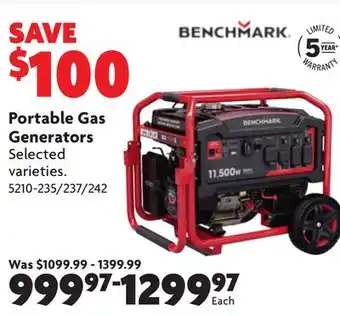 Home Hardware Portable Gas Generators offer