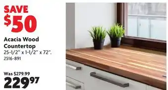 Home Hardware Acacia Wood Countertop offer