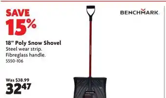 Home Hardware 18 Poly Snow Shovel offer