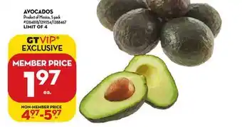 Giant Tiger AVOCADOS offer