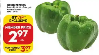 Giant Tiger Green Peppers offer