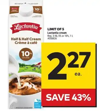 Giant Tiger Lactantia cream offer